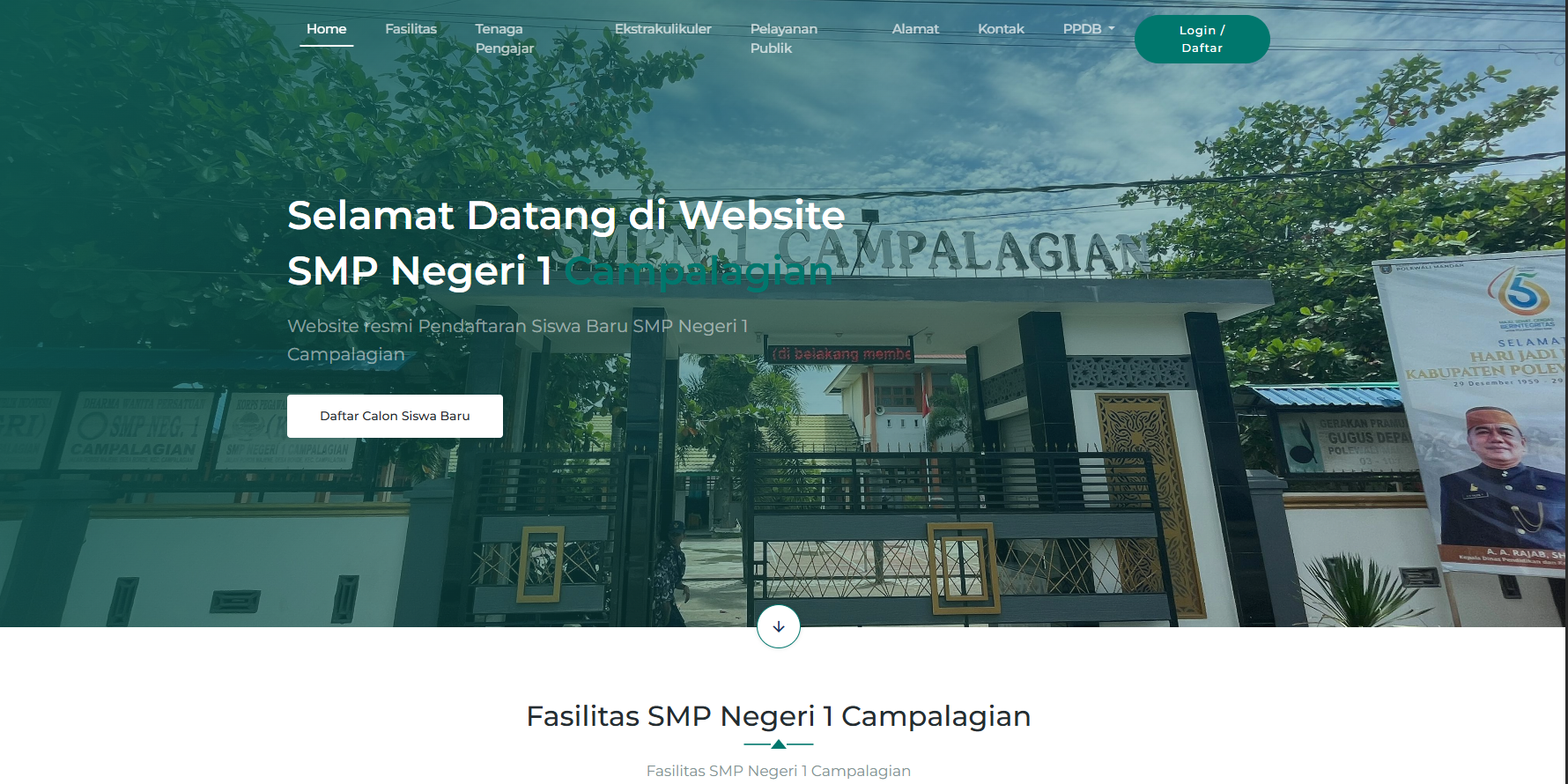 Preview Sistem Informasi Penerimaan Siswa Baru